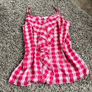 Cabi camisole, red and white size M